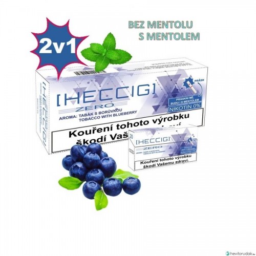 HECCIG ZERO 2 az 1-ben Áfonya ízű Nikotinmentes hevítőrúd - 1 doboz
