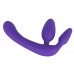 Tripla, tartópánt nélküli felcsatolható dildó (lila)