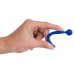 Dilator Sperm Stopper - gömbös, szilikon húgycsőtágító dildó (kék)