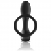 BLACK&SILVER - ANAL MASSAGER REMOTE CONTROL SILICONE RECHARGEABLE BLACK