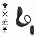 BLACK&SILVER - ANAL MASSAGER REMOTE CONTROL SILICONE RECHARGEABLE BLACK