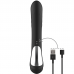 BLACK&SILVER - JAMIE STIMULATING VIBE SILICONE RECHARGEABLE BLACK