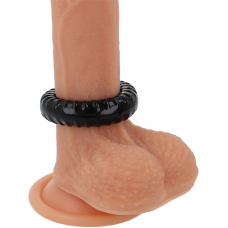 POWERING Szuper rugalmas péniszgyűrű  4.5 cm PR07 (fekete)