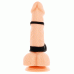 Amoressa Brandon prémium péniszgyűrű péniszköpennyel - Fekete