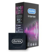 Durex Intense Stimuláló, bordázott-pontozott óvszer (10db)