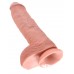 King Cock herés dildó (25,4cm) - natúr