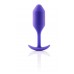 b-vibe Snug Plug 2 - dupla golyós anál dildó (114g) - lila