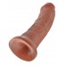 King Cock 8 dildó (20 cm) - sötét natúr