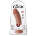 King Cock 8 dildó (20 cm) - sötét natúr