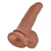 King Cock 9 herés dildó (23 cm) - barna