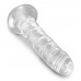 King Cock Clear 6 - tapadótalpas dildó (15cm)