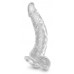 King Cock Clear 7,5 - tapadótalpas, herés dildó (19cm)