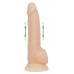 Naked Addiction Thrusting 9 - akkus, rádiós, lökő vibrátor - natúr (23cm)