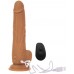 Naked Addiction Thrusting 9 - akkus, rádiós, lökő vibrátor - sötét (23cm)