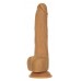 Naked Addiction Thrusting 9 - akkus, rádiós, lökő vibrátor - sötét (23cm)