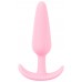 Cuties Mini Butt Plug - szilikon anál dildó - pink (2,1cm)