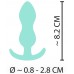 Cuties Mini Butt Plug - szilikon anál dildó - menta (2,8cm)