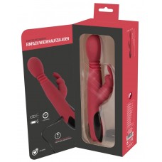 You2Toys - Massager - akkus, lökő-forgó, melegítős G-pont vibrátor (piros)