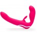 Happyrabbit Strapless - tartópánt nélküli felcsatolható vibrátor (pink)
