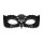 Obsessive - hímzett velencei maszk (fekete)