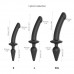 Strap-on-me Swith Semi-Realistic XXL - 2in1 szilikon dildó (fekete)