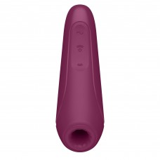 Satisfyer Curvy 1+ - okos, akkus, vízálló csiklóizgató vibrátor (rózsa vörös)