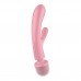 Satisfyer Triple Lover - csiklóizgatós G-pont és masszírozó vibrátor (pink)