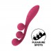 Satisfyer Tri Ball 1 - akkus, multifunkciós vibrátor (piros)