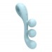 Satisfyer Tri Ball 2- akkus, multifunkciós vibrátor (kék)