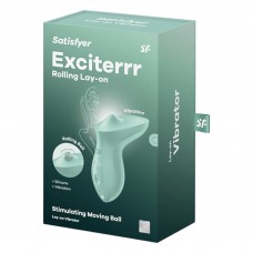 Satisfyer Exciterrr - forgó gyöngyös csiklóvibrátor (zöld)