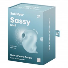 Satisfyer Sassy Seal - léghullámos csiklóizgató (türkiz)