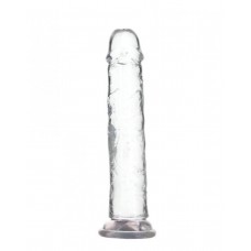 Addiction Crystal - talpas dildó (áttetsző) - 20cm