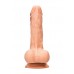 RealRock Dong 7 - élethű, herés dildó (17cm) - natúr