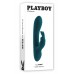 Playboy Rabbit - akkus, vízálló csiklókaros vibrátor (türkiz)